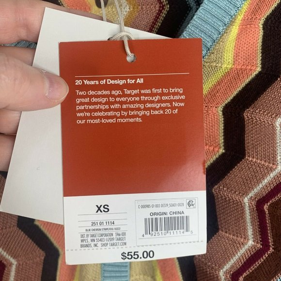 Missoni For Target Cardigan Sweater Chevron Striped Button Front Women’s Size XS - Picture 5 of 9